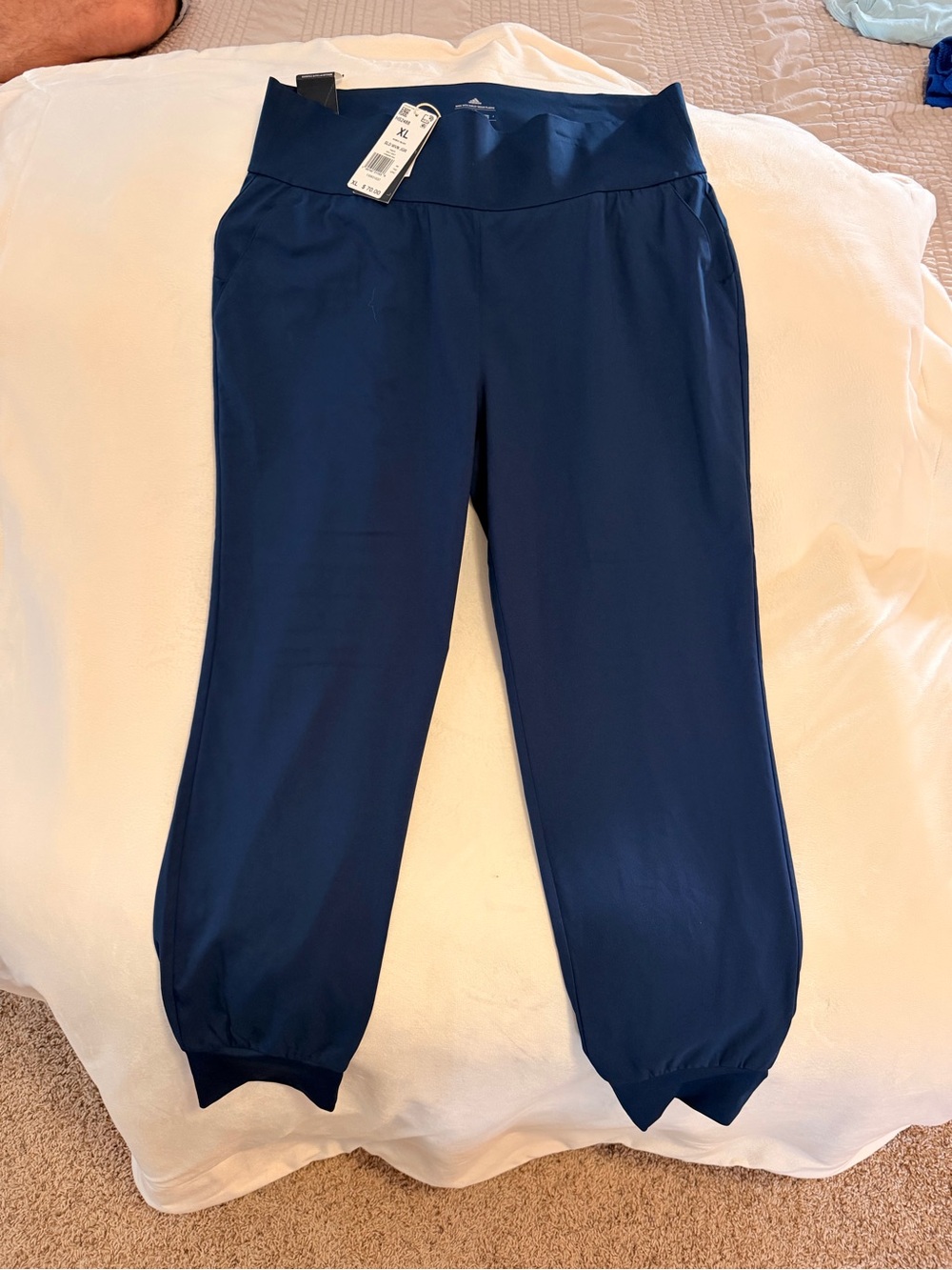 Adidas Navy Blue Women's Jogger Track Pants